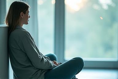 Person practicing mindfulness