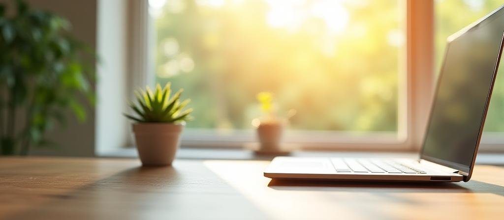 A serene and clean environment representing trust and data security